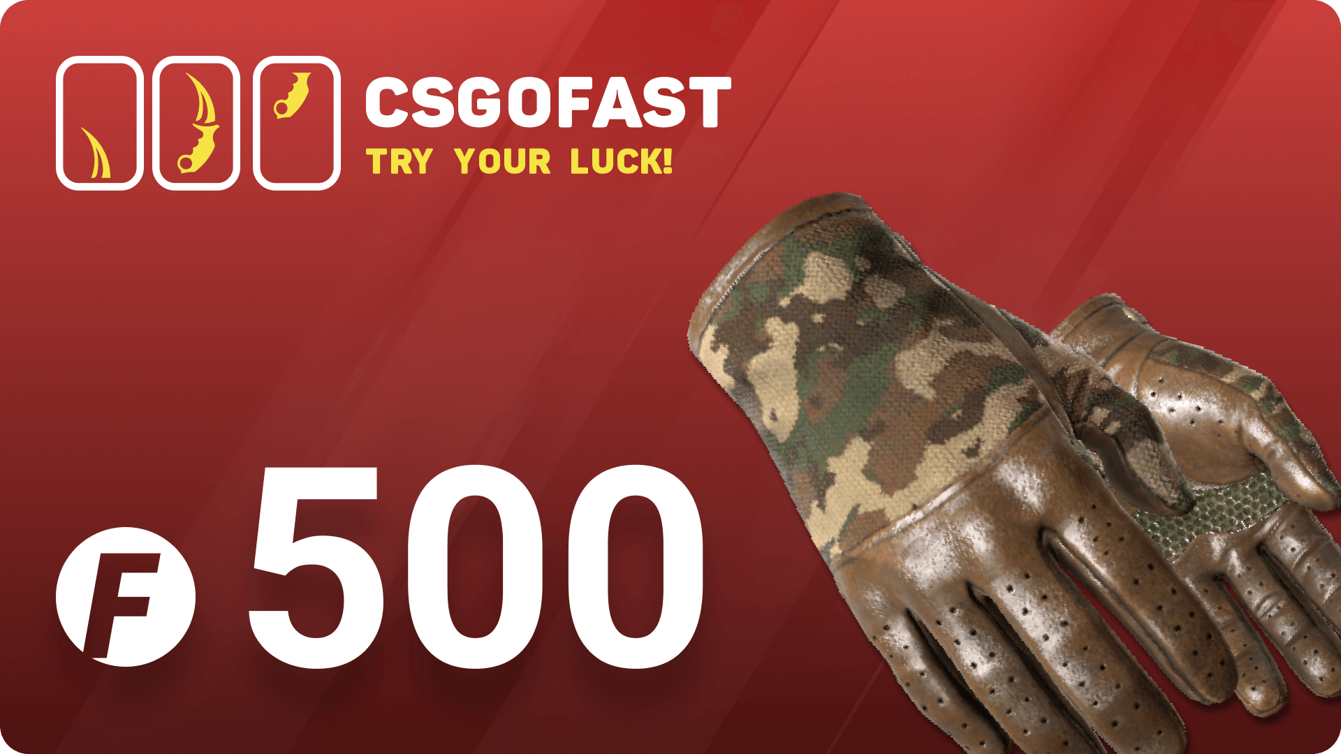 CSGOFAST 500 Fast Coins Gift Card 353.1$
