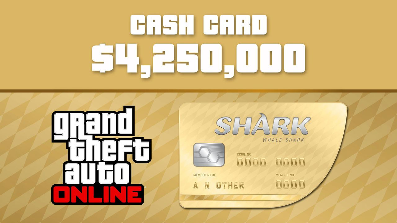 Grand Theft Auto Online - $4,250,000 The Whale Shark Cash Card PC Activation Code EU 20.06$
