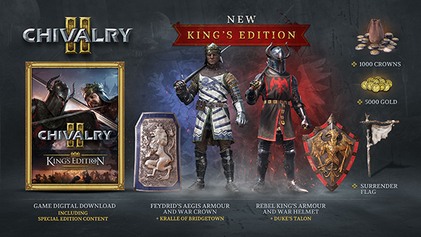 Chivalry 2 King's Edition Steam CD Key 16.94$