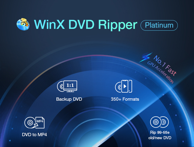 WinX DVD Ripper Platinum 1-Year Key 40.57$
