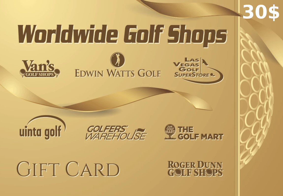 Worldwide Golf Shops $30 Gift Card US 22.6$