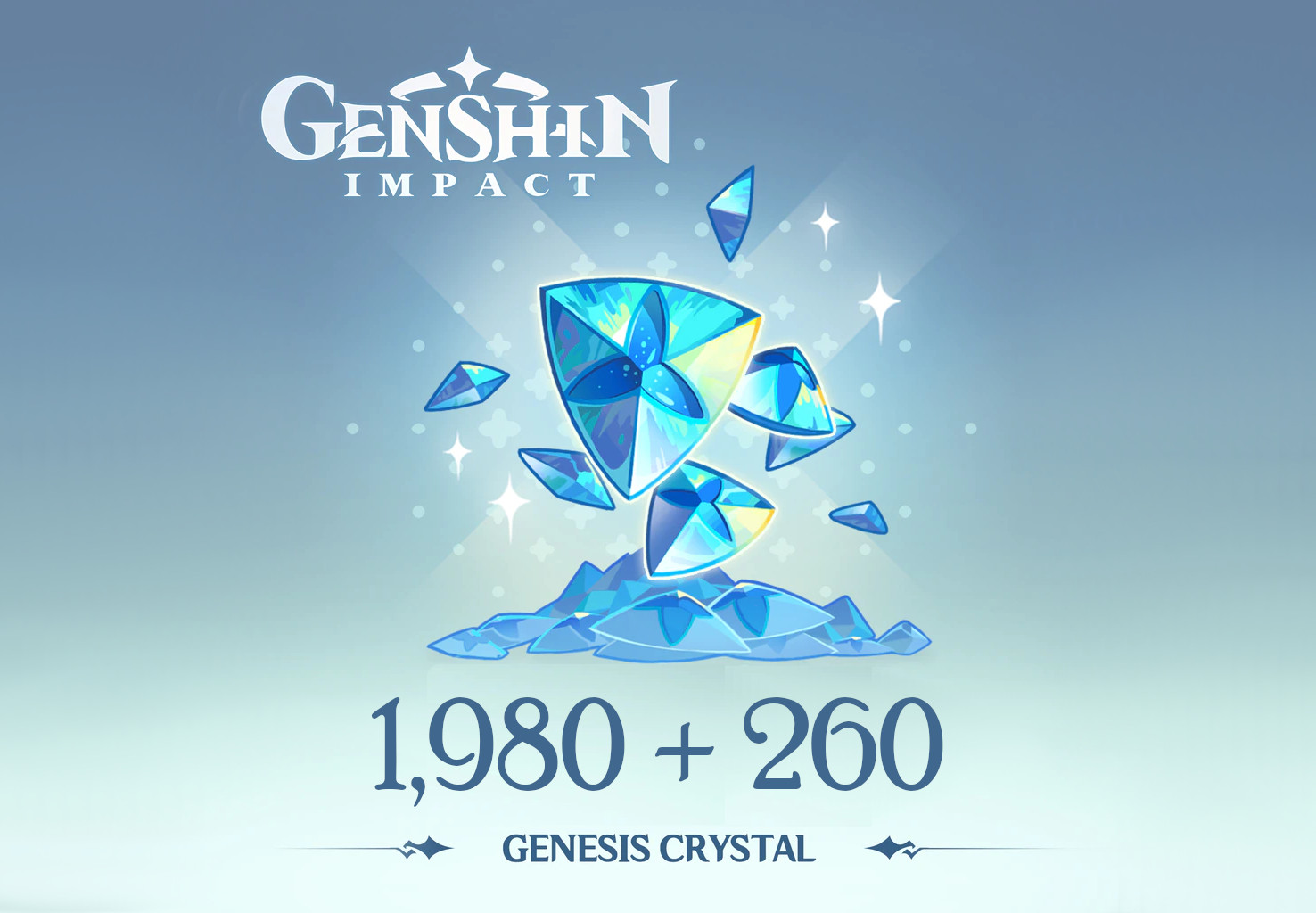 Genshin Impact - 1,980 + 260 Genesis Crystals Reidos Voucher 33.9$