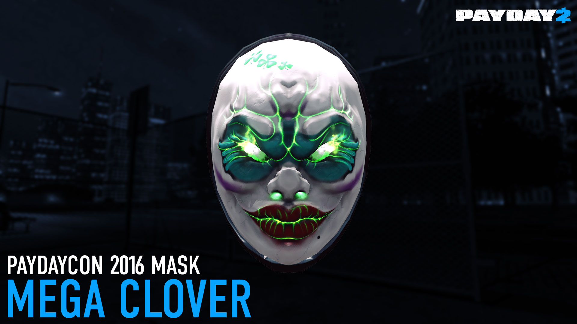 PAYDAY 2 - Mega Clover Mask (PAYDAYCON 2016) DLC Steam CD Key 5.64$