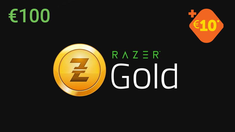 RAZER GOLD €100 + €10 BONUS EU 112.98$