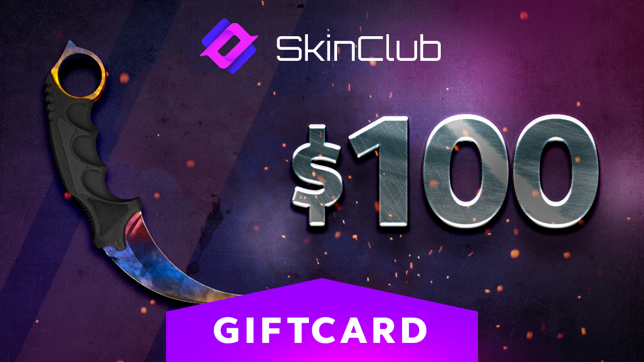 Skin.Club $100 Gift Card 115.71$