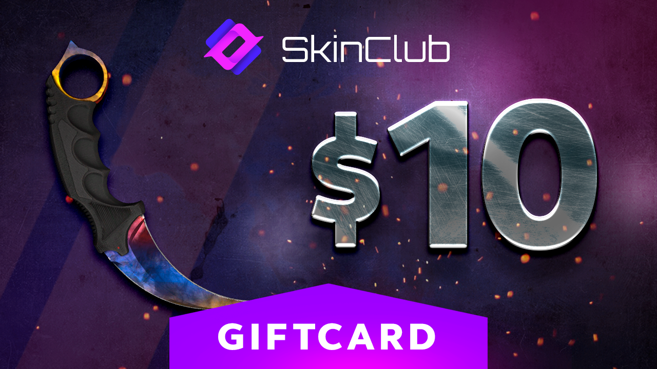 Skin.Club $10 Gift Card 11.66$