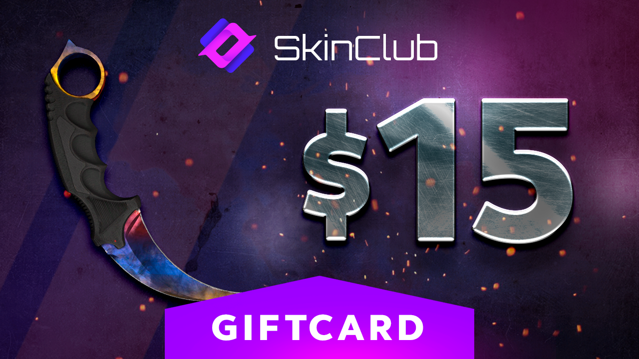 Skin.Club $15 Gift Card 17.45$
