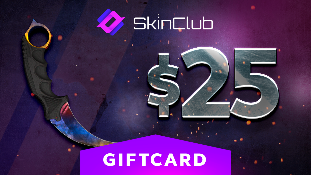 Skin.Club $25 Gift Card 29.01$