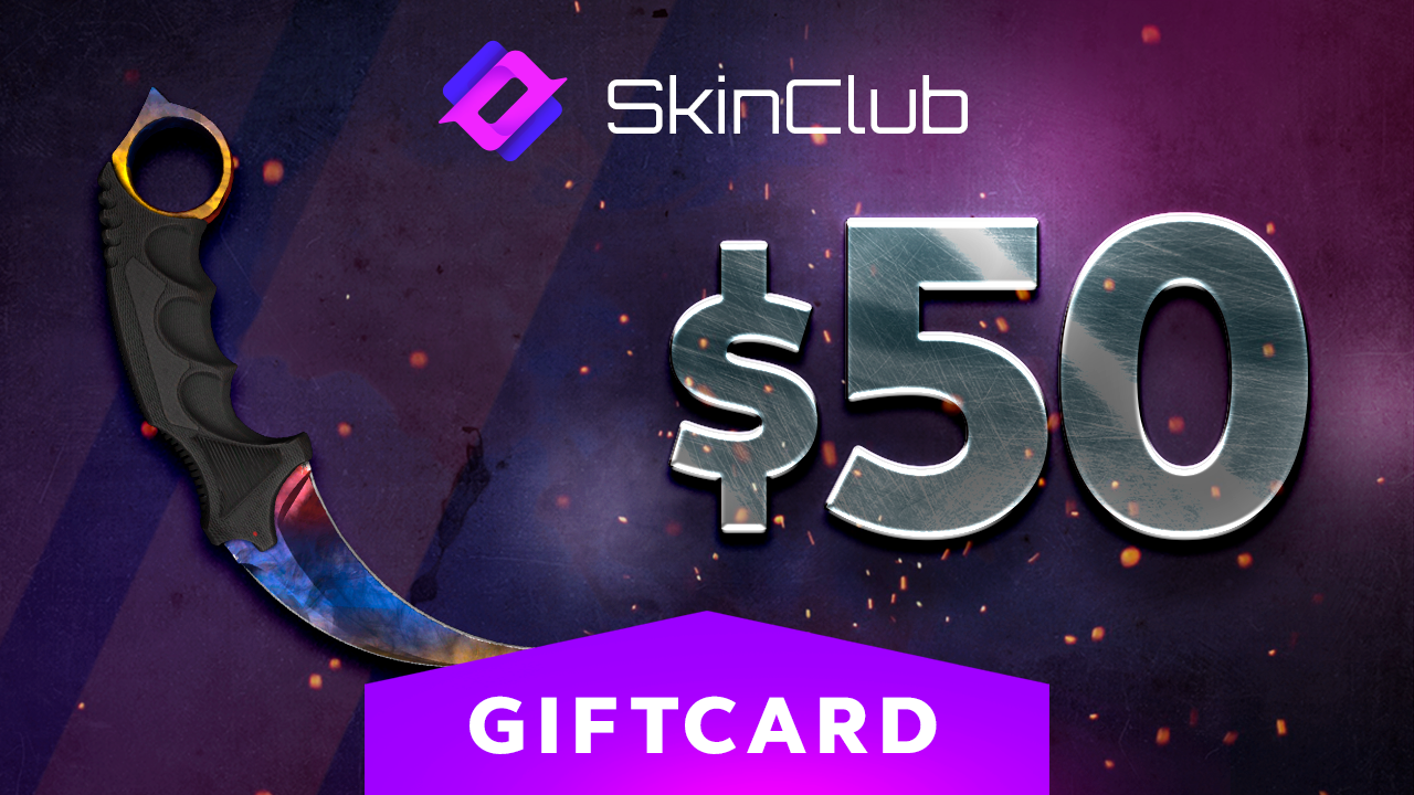 Skin.Club $50 Gift Card 57.91$
