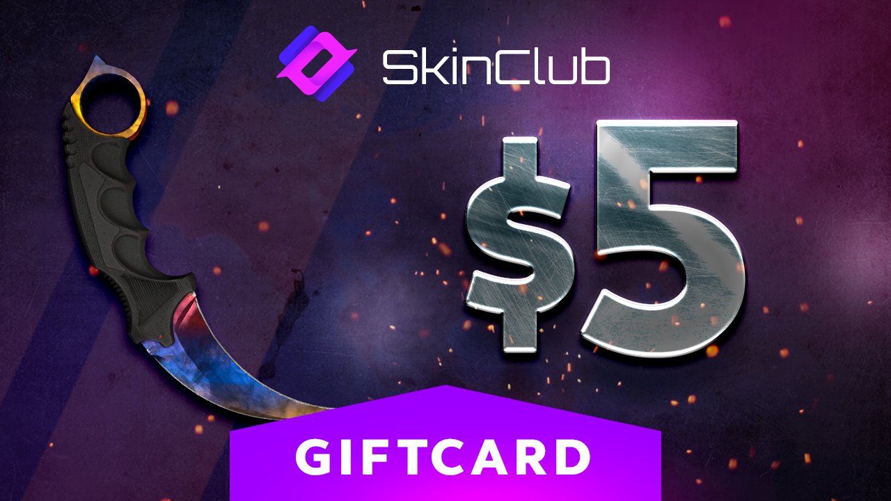 Skin.Club $5 Gift Card 5.89$