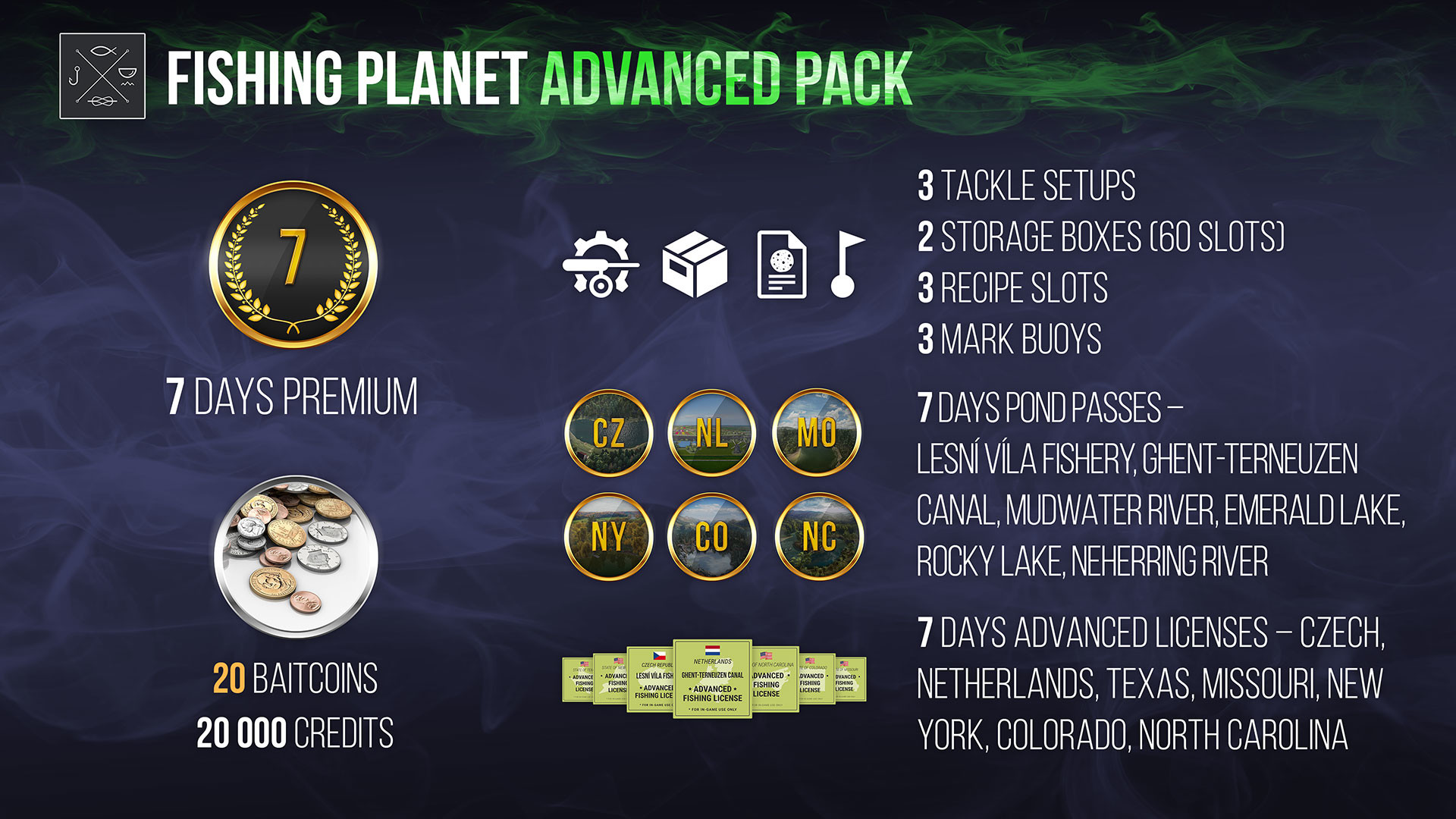 Fishing Planet - Advanced Pack DLC EU v2 Steam Altergift 26.25$