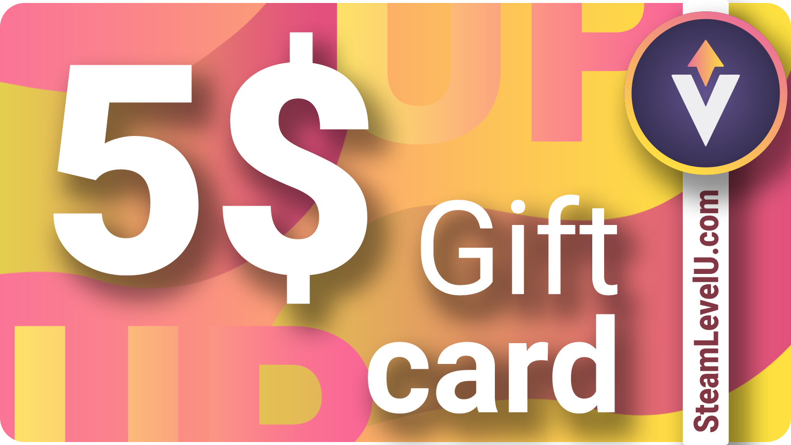 SteamLevelU 5 USD Gift Card 4.78$