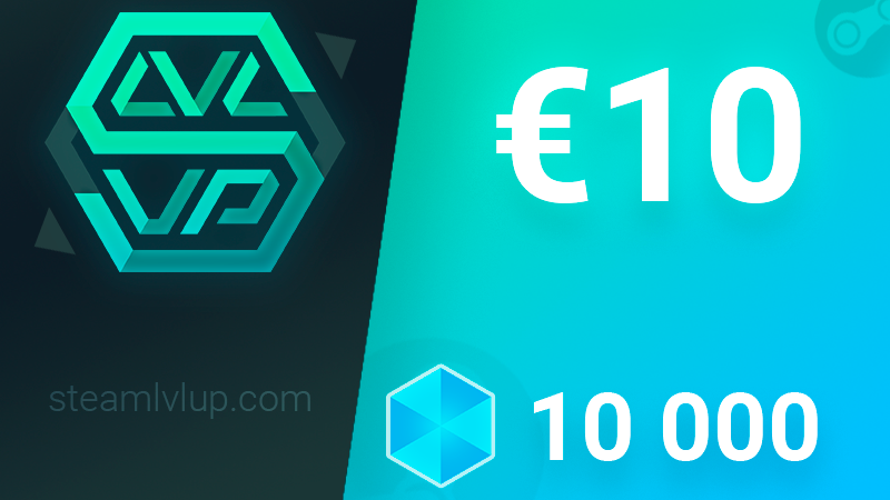 SteamlvlUP €10 Gift Code 10.54$