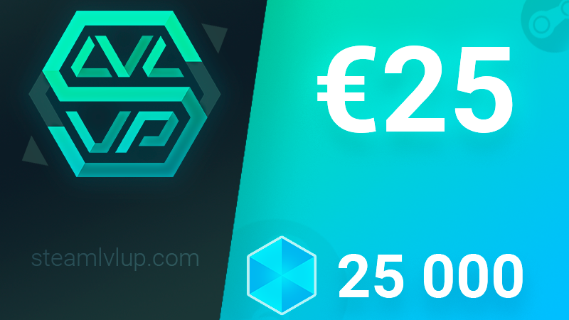 SteamlvlUP €25 Gift Code 26.1$