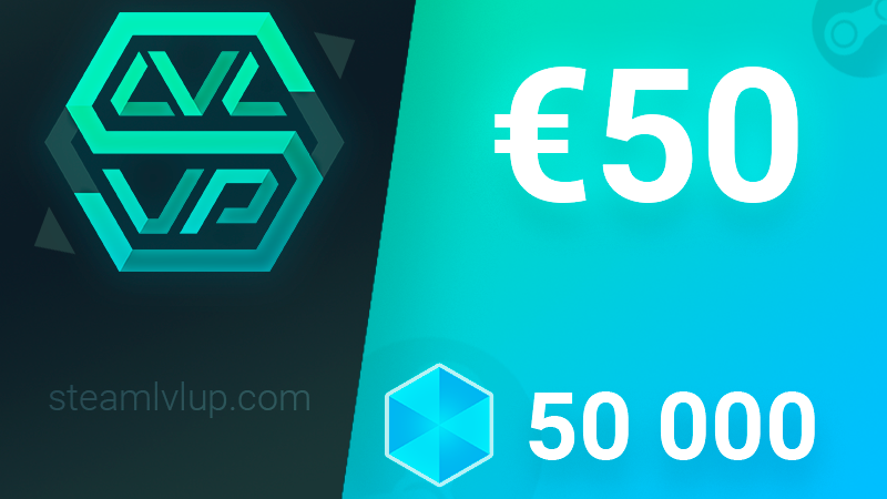 SteamlvlUP €50 Gift Code 48.98$