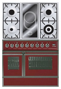 Photo Kitchen Stove ILVE QDC-90VW-MP Red, review