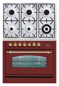 Photo Kitchen Stove ILVE PN-906-VG Red, review