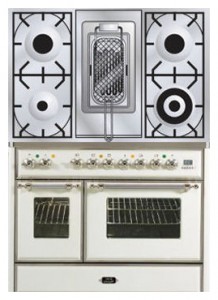 Photo Kitchen Stove ILVE MD-100RD-MP Antique white, review