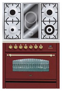 Photo Kitchen Stove ILVE PN-90V-MP Red, review