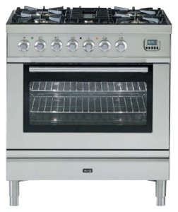 Photo Kitchen Stove ILVE PL-80-VG Stainless-Steel, review