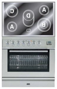 Photo Kitchen Stove ILVE PLE-80-MP Stainless-Steel, review
