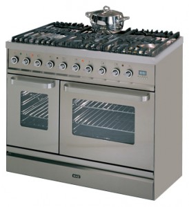 Photo Kitchen Stove ILVE TD-906W-VG Stainless-Steel, review