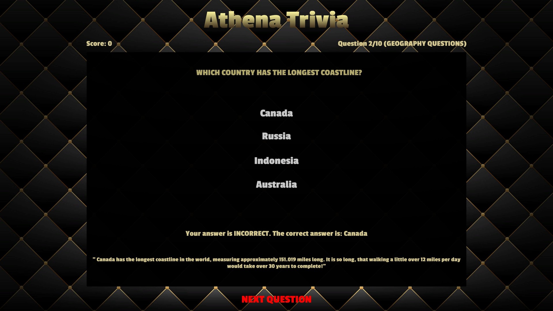 Athena Trivia Steam CD Key 0.37$