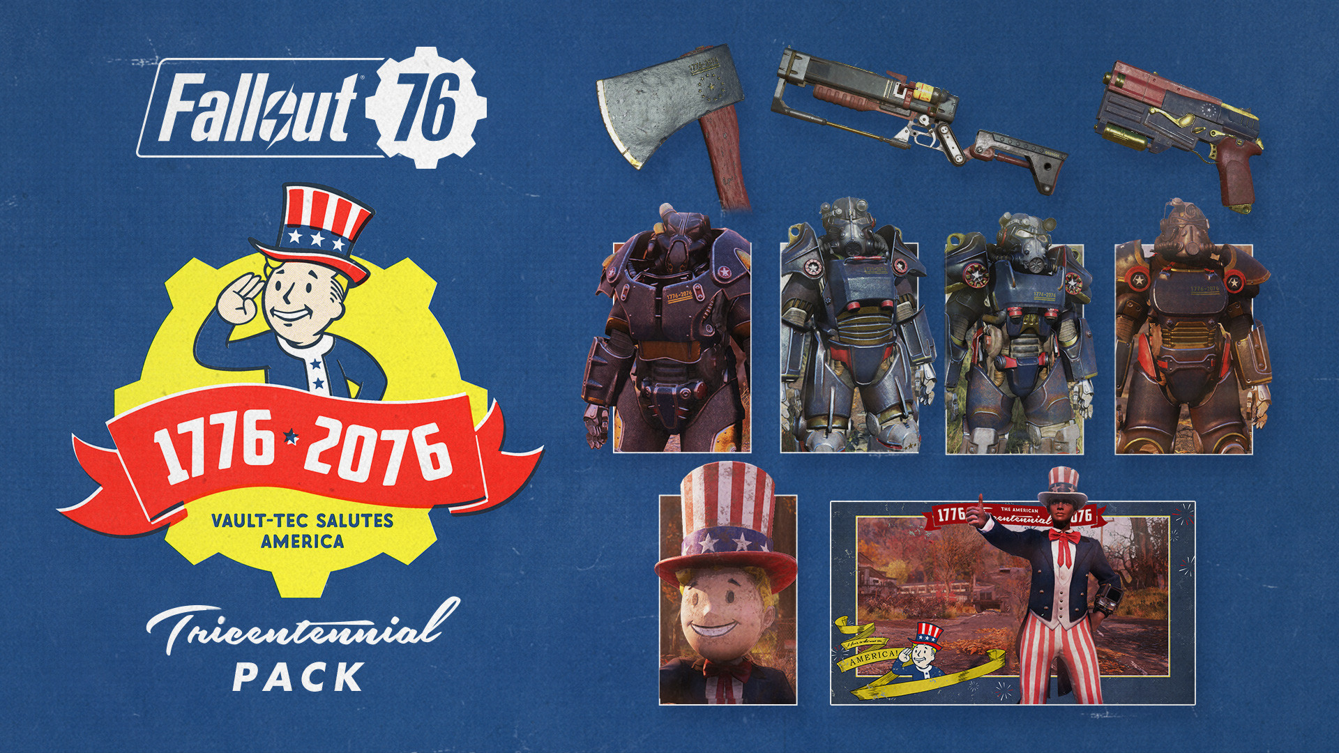 Fallout 76 - Tricentennial Pack DLC Steam CD Key 5.65$