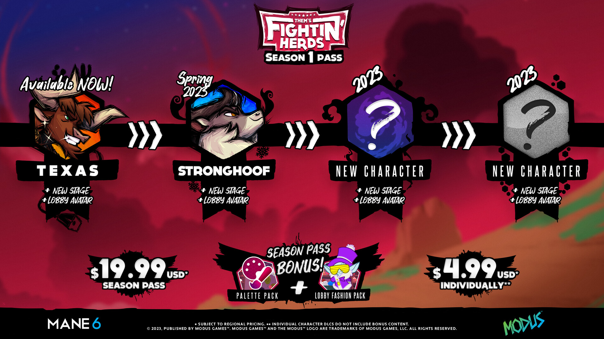 Them's Fightin' Herds - Season 1 Pass DLC Steam CD Key 16.92$