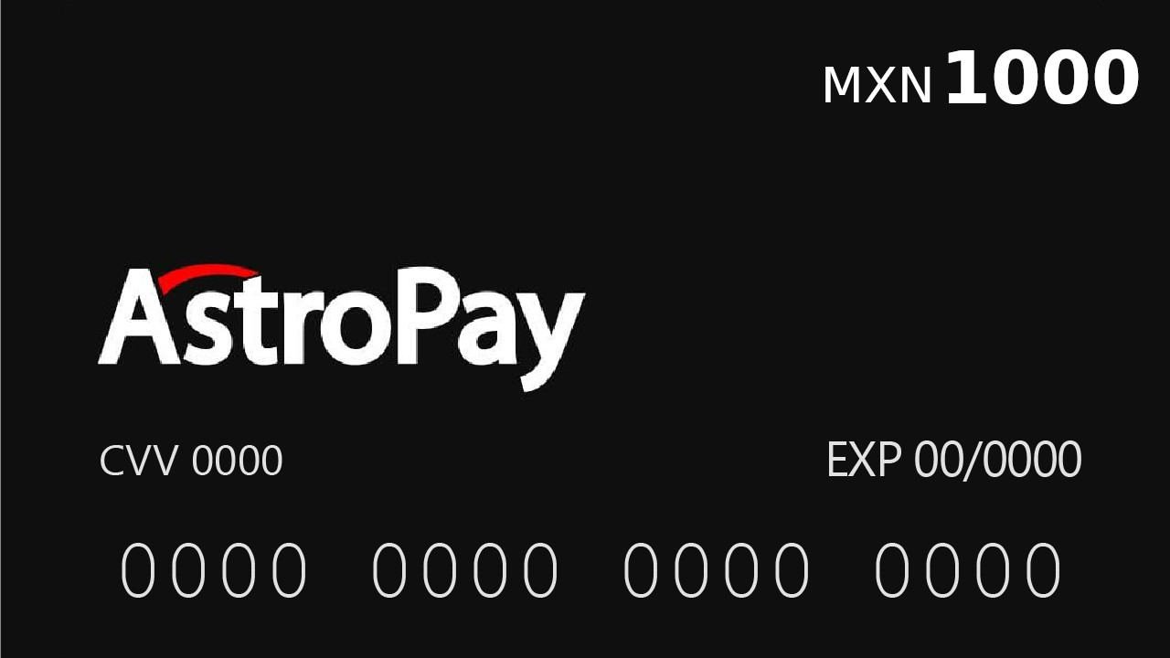 Astropay Card MX$1000 MX 68.22$