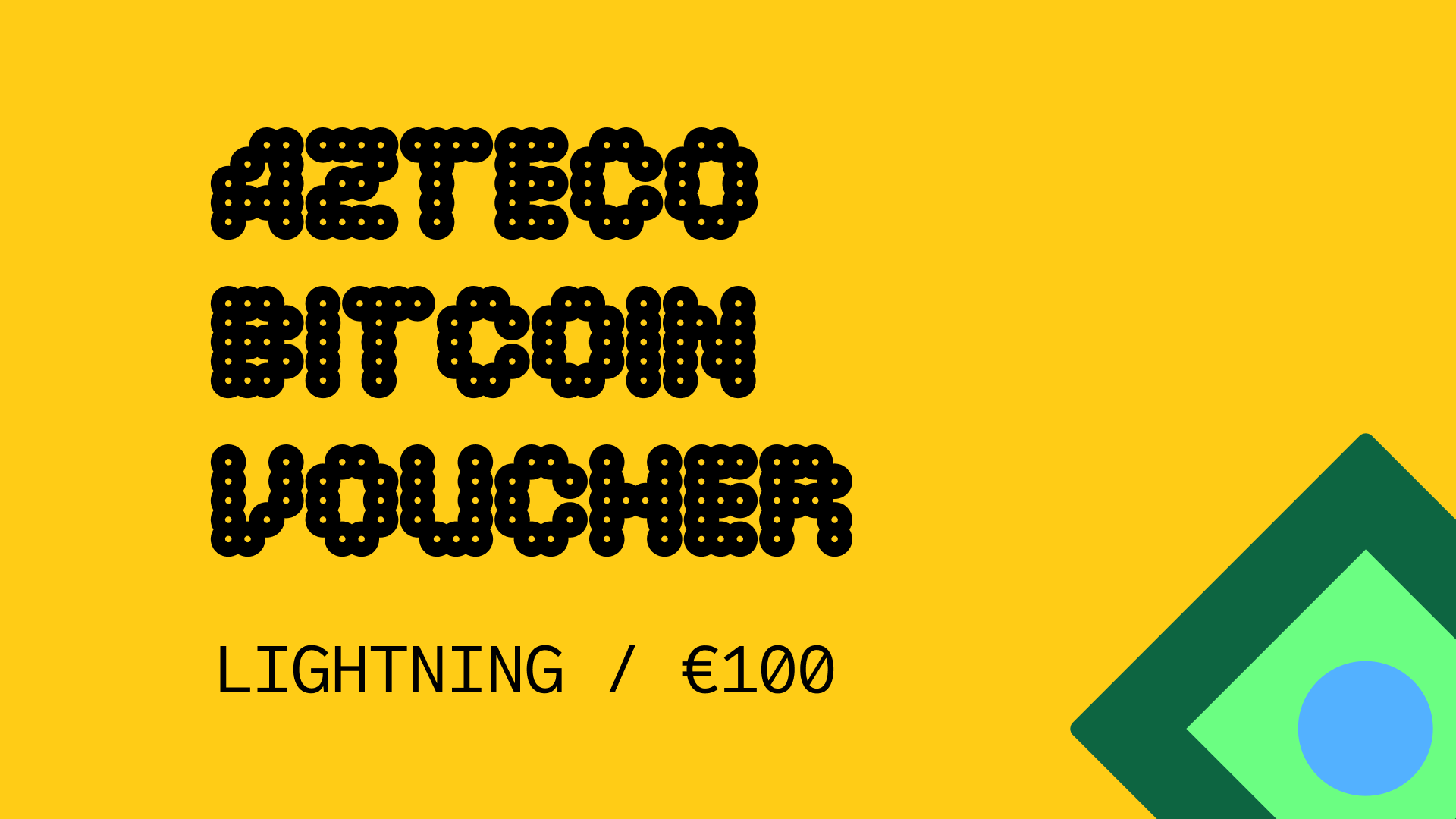 Azteco Bitcoin Lighting €100 Voucher 112.98$