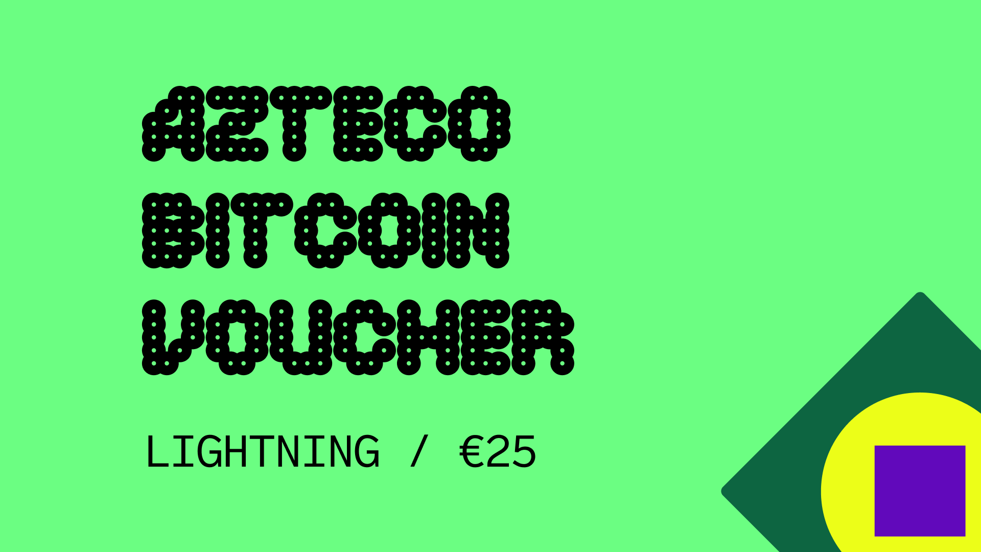 Azteco Bitcoin Lighting €25 Voucher 28.25$