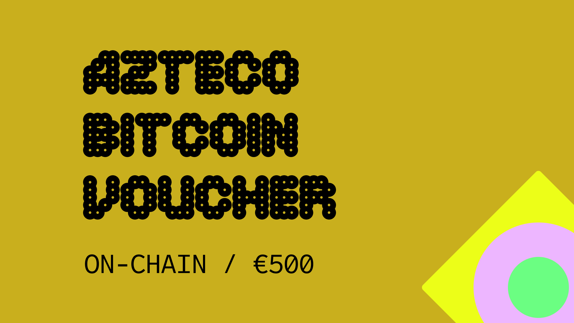 Azteco Bitcoin On-Chain €500 Voucher 564.98$