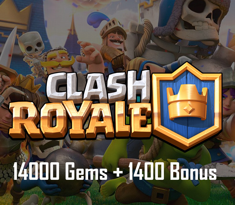 Clash Royale - 14000 Gems + 1400 Bonus Reidos Voucher 116.1$