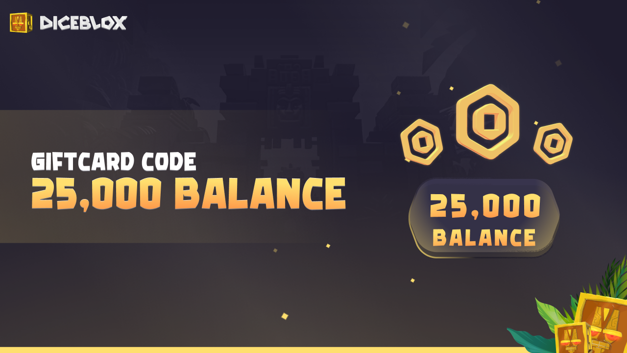 Diceblox 25.000 Balance Gift Card 76.45$