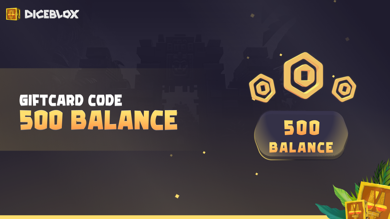 Diceblox 500 Balance Gift Card 1.64$